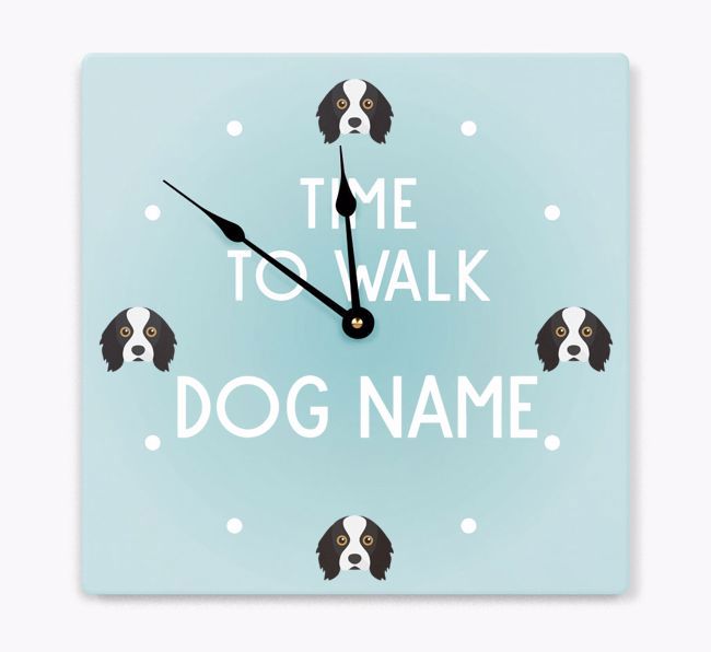 Time To Walk...: Personalized {breedFullName} Wall Clock